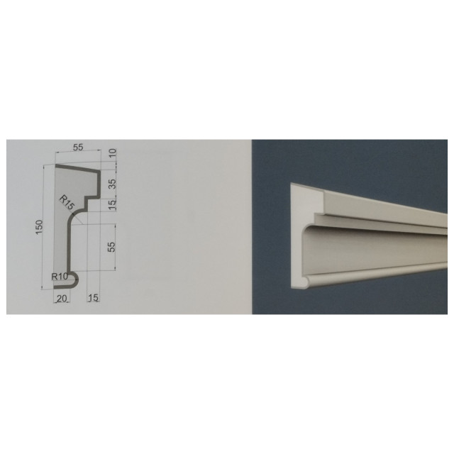 Подоконник П 7